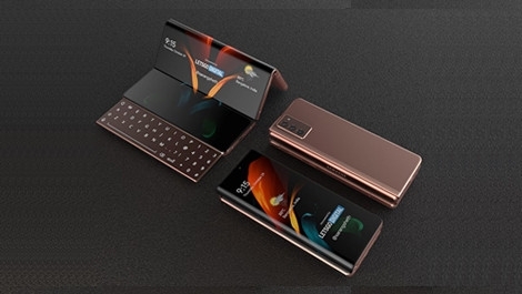 Samsung показала свой планшет, который может складываться в двух местах
