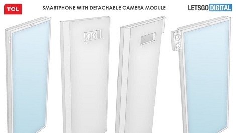 TCL запатентовал смартфон со съемным модулем двойной камеры