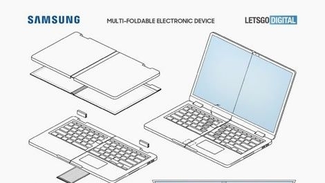 Samsung запатентовала ноутбук, который складывается вдвое