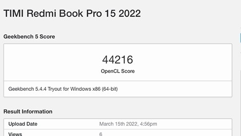 Подтверждено, что в RedmiBook Pro 15 2022 будет установлена видеокарта RTX 2050