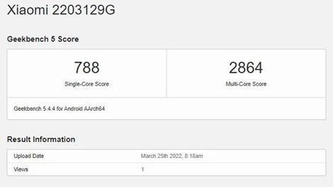 Xiaomi 12 Lite замечен на Geekbench с процессором Qualcomm Snapdragon 778G