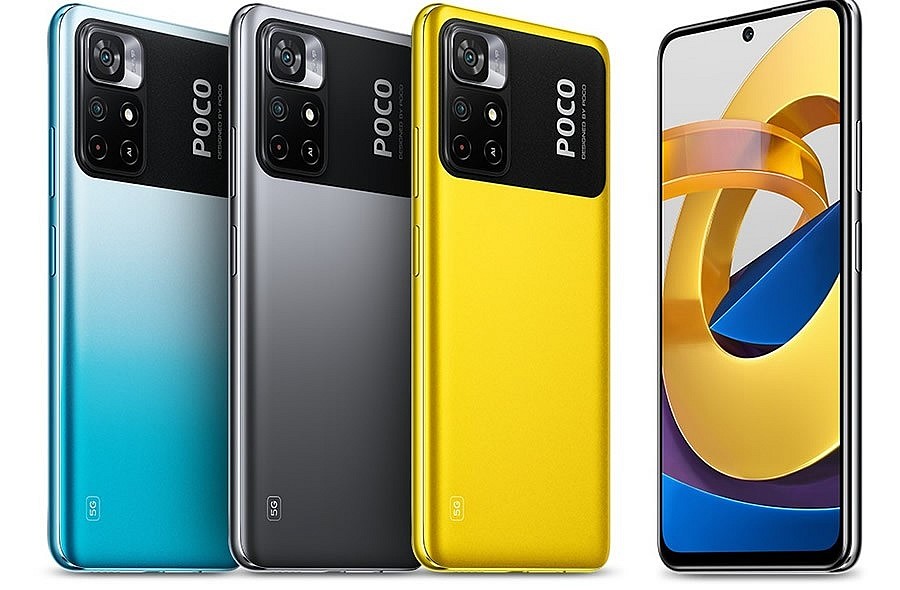 Смартфон Poco M4 Pro 5G доступен в трех цветах: Power Black (Черный), Cool Blue (Голубой) и Poco Yellow (Желтый фирменный от Poco)