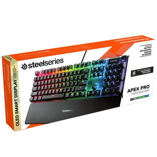 Клавиатура SteelSeries Apex Pro Gamer USB Black (Черная)