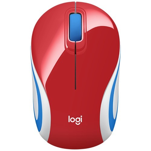 Беспроводная мышь Logitech M187 USB оптическая Red (Красная)