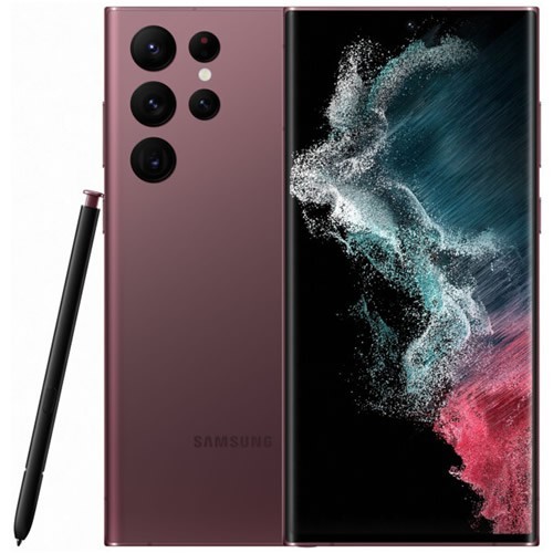 Смартфон Samsung Galaxy S22 Ultra 8/128Gb (Snapdragon) Burgundy (Бургунди)
