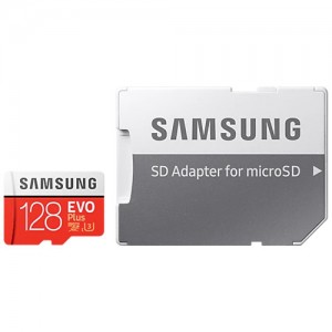 Карта памяти Samsung EVO Plus microSDXC 128Gb  Class 10 UHS-I U3 (MB-MC128GA/RU)  (7044)