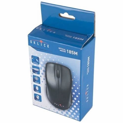 Проводная мышь Oklick 185M USB оптическая Black (Черная)