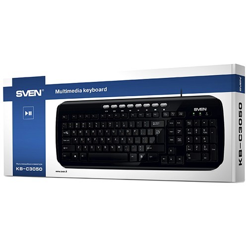 Клавиатура SVEN KB-C3050 USB Black (Черная)