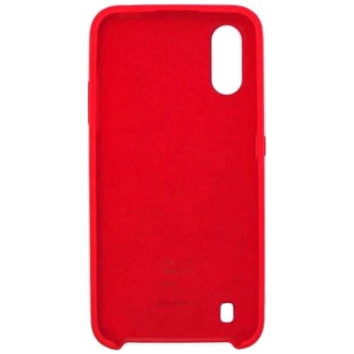Силиконовая накладка для Samsung Galaxy A01 Red (Красная) Силиконовая накладка для Samsung Galaxy A01 Red (Красная)