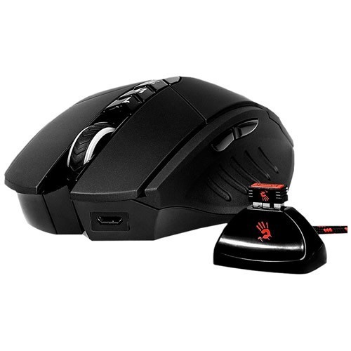 Беспроводная мышь A4Tech Bloody R70 Metal Feet USB оптическая Black (Черная)