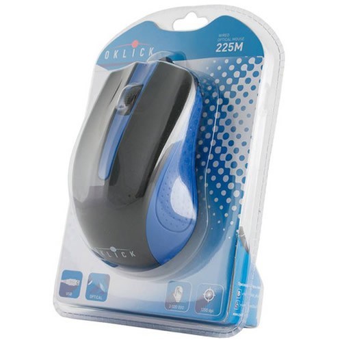Проводная мышь Oklick 225M USB оптическая Black/Blue (Черно-синяя) Проводная мышь Oklick 225M USB оптическая Black/Blue (Черно-синяя)