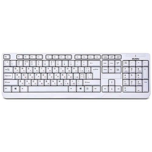 Клавиатура SVEN KB-C2200W USB White (Белая)