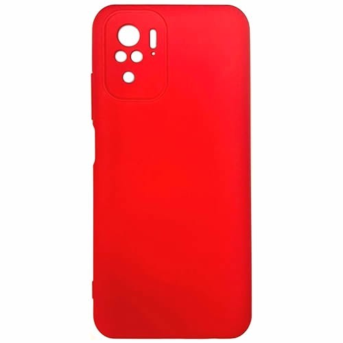 Силиконовая накладка для Xiaomi Redmi Note 10S Red (Красная)