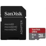 Карта памяти MicroSDHC SanDisk Ultra 8Gb UHS-I (SDSDQUAN-008G-G4A)