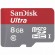 Карта памяти MicroSDHC SanDisk Ultra 8Gb UHS-I (SDSDQUAN-008G-G4A)