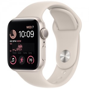 Умные часы Apple Watch Series SE Gen 2 40 мм Starlight Aluminium Case, Starlight Sport Band (S/M)  (13820)
