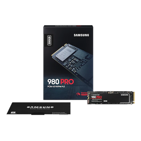 Твердотельный накопитель Samsung 980 PRO NVMe M.2 SSD 500Gb MZ-V8P500BW Твердотельный накопитель Samsung 980 PRO NVMe M.2 SSD 500Gb MZ-V8P500BW