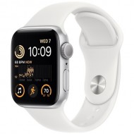 Умные часы Apple Watch Series SE Gen 2 40 мм Silver Aluminium Case, White Sport Band (S/M) Умные часы Apple Watch Series SE Gen 2 40 мм Silver Aluminium Case, White Sport Band (S/M)