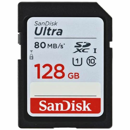 Карта памяти SanDisk Ultra SDXC 128Gb Class10 UHS-I 80Mb/s 533х (SDSDUNC-128G-GN6IN)