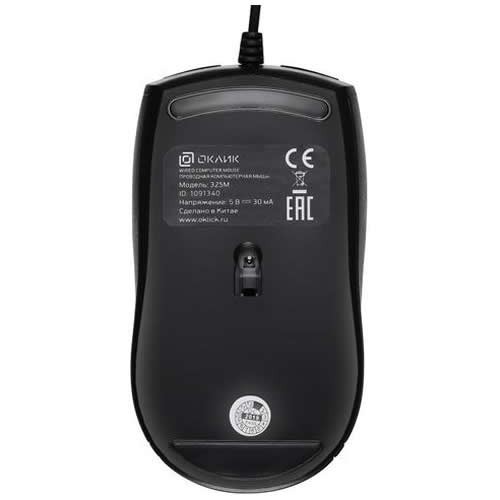 Проводная мышь Oklick 325M USB оптическая Black (Черная) Проводная мышь Oklick 325M USB оптическая Black (Черная)