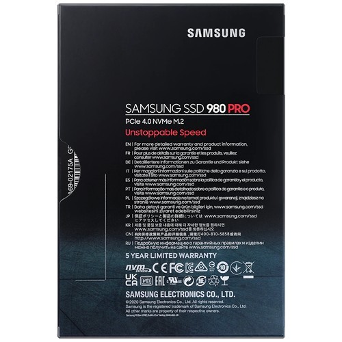 Твердотельный накопитель Samsung 980 PRO NVMe M.2 SSD 1Tb MZ-V8P1T0BW