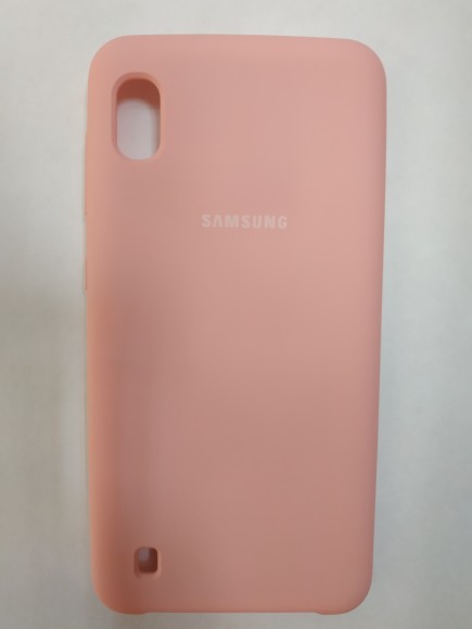 Силиконовая накладка для Samsung Galaxy A10 (Розовая)