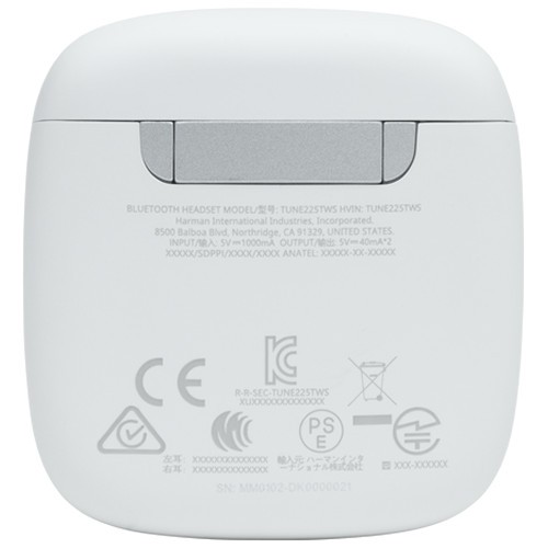 Беспроводные наушники JBL Tune 225 TWS White (Белый) EAC