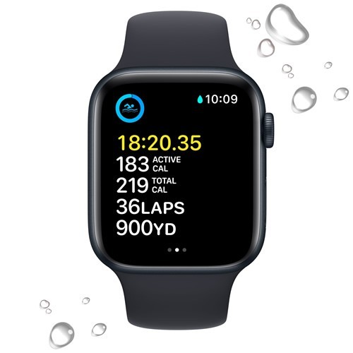 Умные часы Apple Watch Series SE Gen 2 44 мм Midnight Aluminium Case, Midnight Sport Band (M/L)