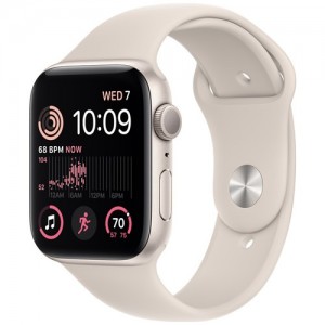 Умные часы Apple Watch Series SE Gen 2 44 мм Starlight Aluminium Case, Starlight Sport Band (S/M)  (13826)