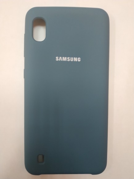 Силиконовая накладка для Samsung Galaxy A10 (Темно-синяя)