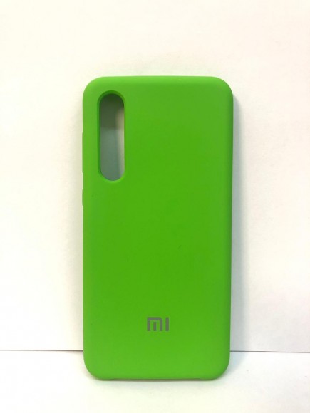 Силиконовая накладка с логотипом Mi для Xiaomi Mi 9 SE (Зеленая)