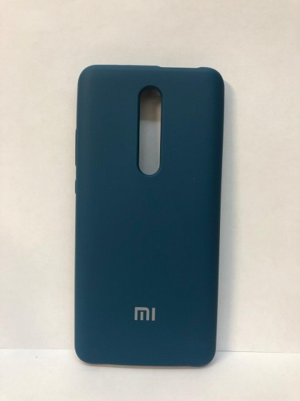Силиконовая накладка для Xiaomi Mi 9T/Mi 9T Pro (Cиняя)