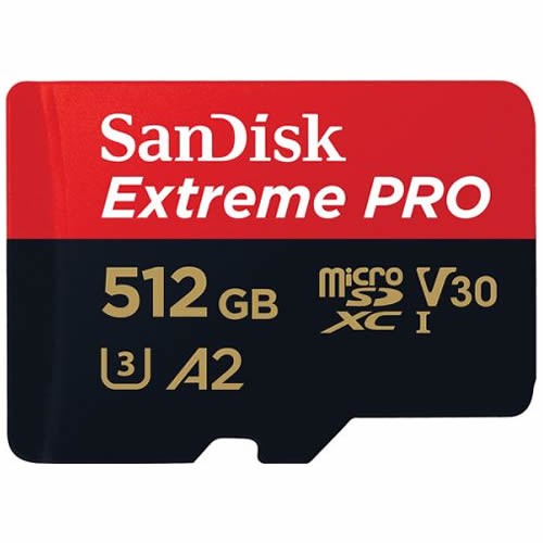 Карта памяти MicroSDXC SanDisk Extreme Pro 512Gb (SDSQXCZ-512G-GN6MA)
