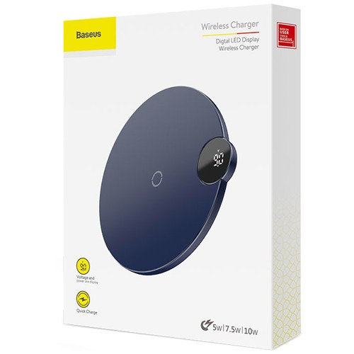 Беспроводное зарядное устройство Baseus LED Wireless Charger WXSX-03 Blue (Синий) Беспроводное зарядное устройство Baseus LED Wireless Charger WXSX-03 Blue (Синий)