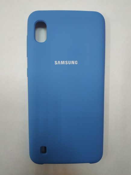 Силиконовая накладка для Samsung Galaxy A10 (Синяя)