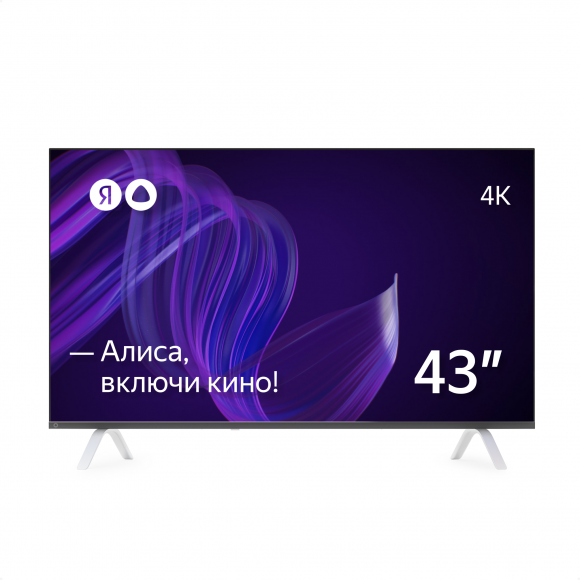 Телевизор Яндекс - Умный телевизор с Алисой 43" Black (Черный) YNDX-00071