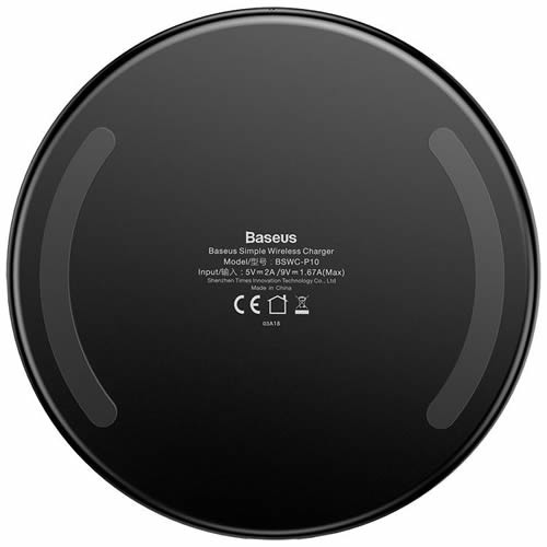 Беспроводное зарядное устройство Baseus Simple Wireless Charger CCALL-AJK01 Black (Черный) Беспроводное зарядное устройство Baseus Simple Wireless Charger CCALL-AJK01 Black (Черный)