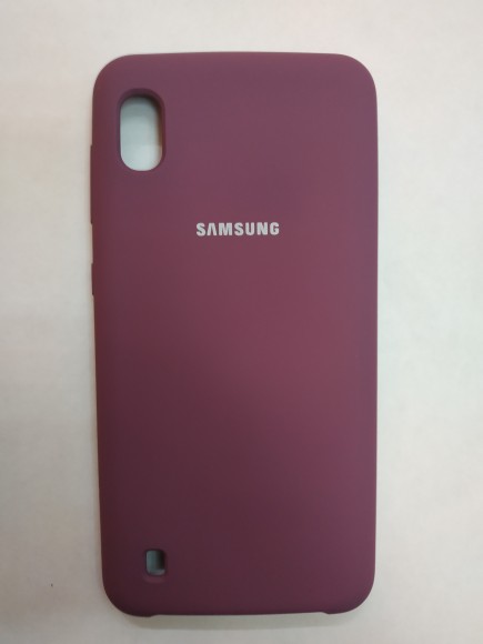 Силиконовая накладка для Samsung Galaxy A10 (Фиолетовая)