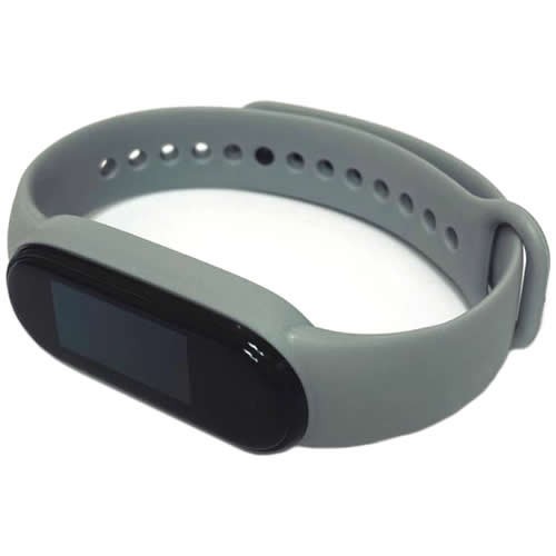 Силиконовый браслет для Xiaomi Mi Band 5 (Серый) Силиконовый браслет для Xiaomi Mi Band 5 (Серый)