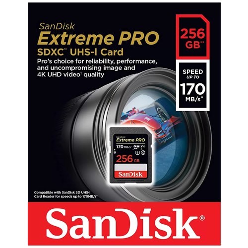 Карта памяти SanDisk SDXC Extreme Pro 256Gb (SDSDXXY-256G-GN4IN) Карта памяти SanDisk SDXC Extreme Pro 256Gb (SDSDXXY-256G-GN4IN)
