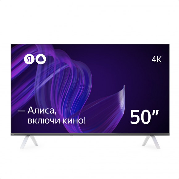 Телевизор Яндекс - Умный телевизор с Алисой 50" Black (Черный) YNDX-00072