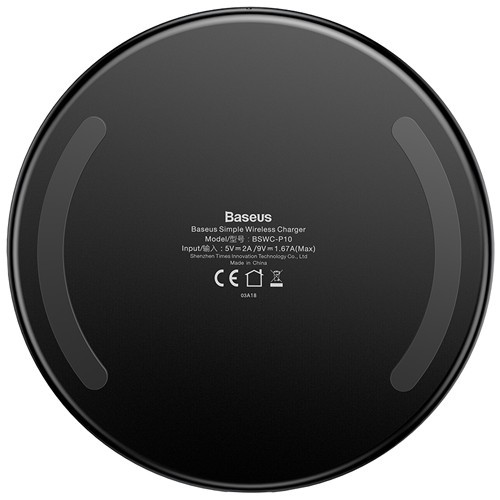 Беспроводное зарядное устройство Baseus Simple Wireless Charger CCALL-JK01 Black (Черный) Беспроводное зарядное устройство Baseus Simple Wireless Charger CCALL-JK01 Black (Черный)
