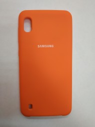 Силиконовая накладка для Samsung Galaxy A10 (Оранжевая) Силиконовая накладка для Samsung Galaxy A10 (Оранжевая)