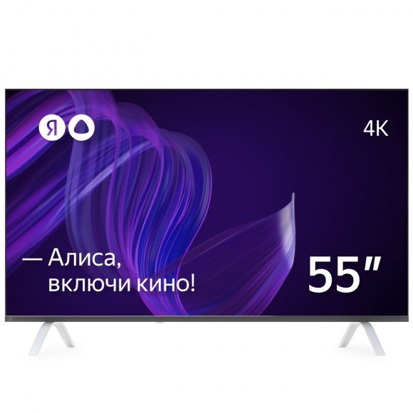 Телевизор Яндекс - Умный телевизор с Алисой 55" Black (Черный) YNDX-00073