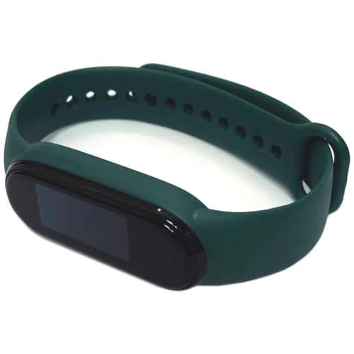 Силиконовый браслет для Xiaomi Mi Band 5 (Темно-зеленый) Силиконовый браслет для Xiaomi Mi Band 5 (Темно-зеленый)