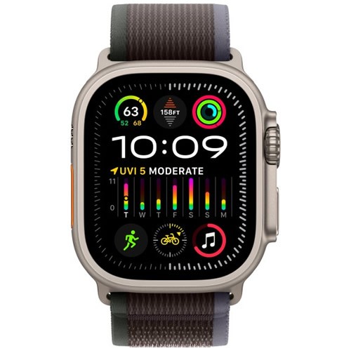 Умные часы Apple Watch Ultra 2 49 мм Titanium Case Blue/Black Trail Loop S/M Умные часы Apple Watch Ultra 2 49 мм Titanium Case Blue/Black Trail Loop S/M