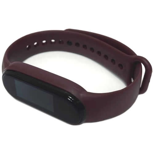 Силиконовый браслет для Xiaomi Mi Band 5 (Бордовый) Силиконовый браслет для Xiaomi Mi Band 5 (Бордовый)