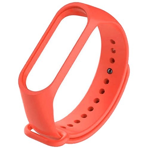 Силиконовый браслет для Xiaomi Mi Band 3/4 Red (Красный)