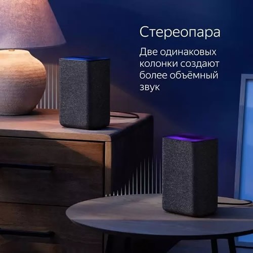 Умная колонка Яндекс.Станция 2 с Алисой Black (Антрацит) EAC Умная колонка Яндекс.Станция 2 с Алисой Black (Антрацит) EAC