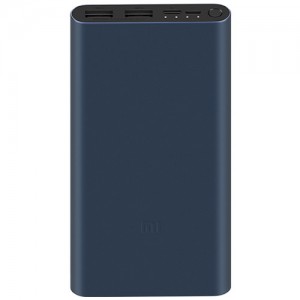 Внешний аккумулятор Xiaomi Mi Power Bank 3 10000 mA/h PLM13ZM Black (Черный)  (8868)
